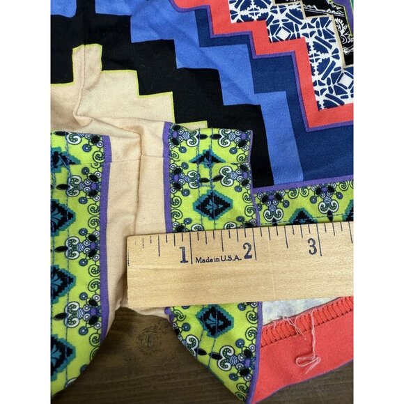 Flying Tomato Printed Shorts M Hot Pants Multicolor Geometric Pattern - Picture 4 of 6